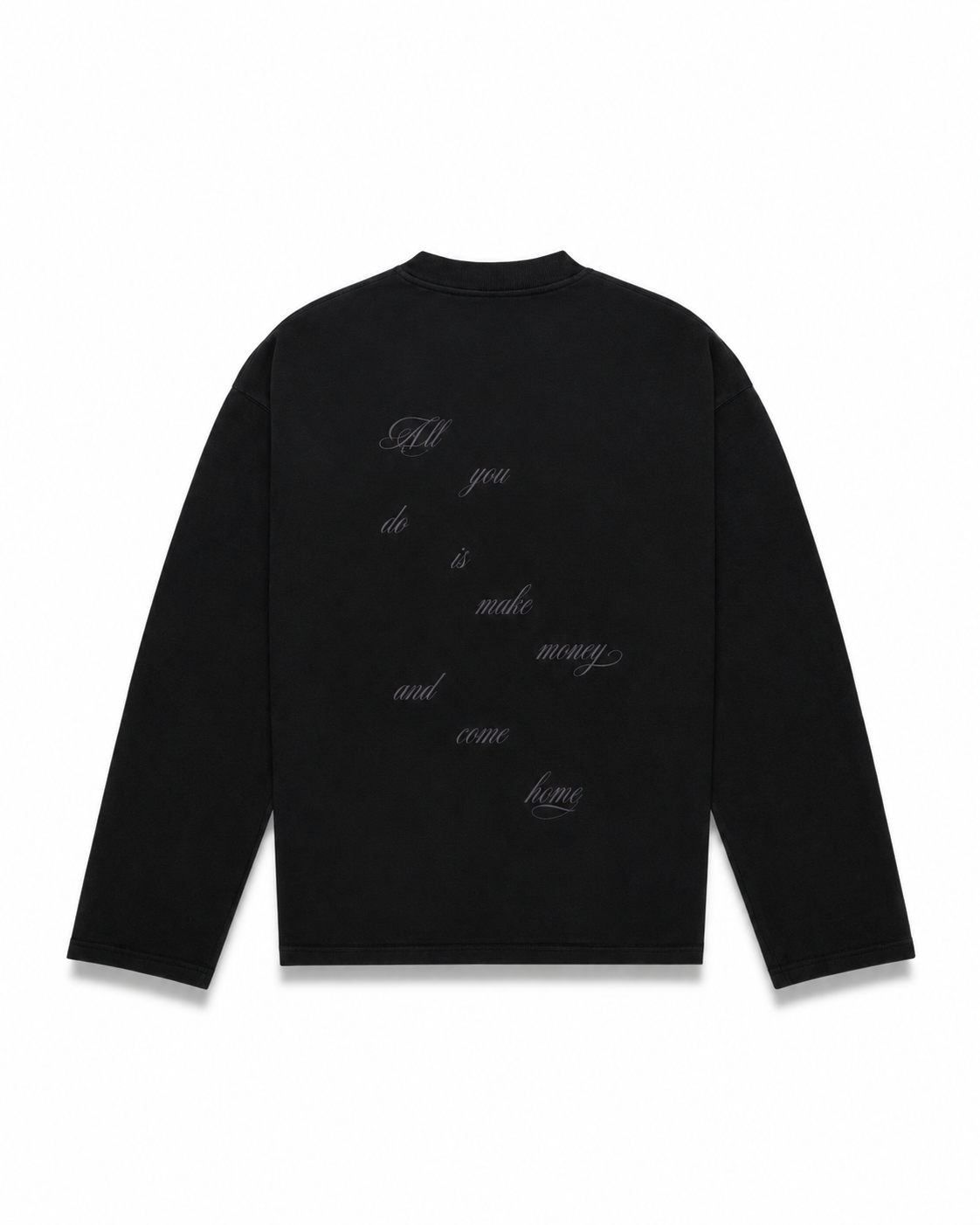 You’re sooo bored longsleeve phantom black