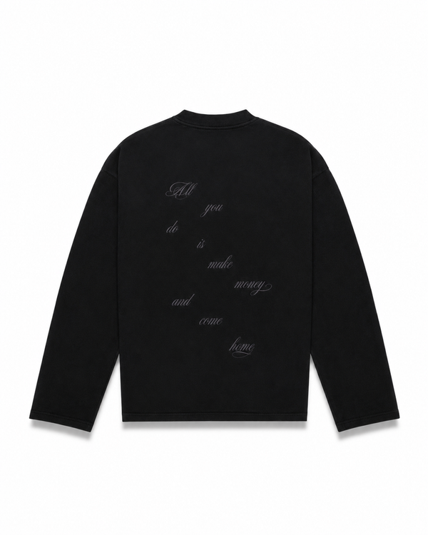 You’re sooo bored longsleeve phantom black