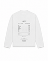 The Reciept longsleeve pearl white