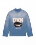 Silence is better then bullsh*t sunfaded blue longsleeve