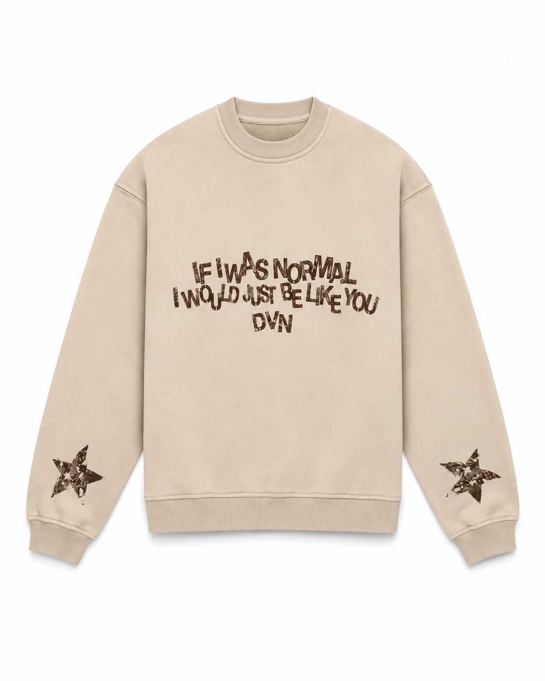Just be like you. creme crewneck