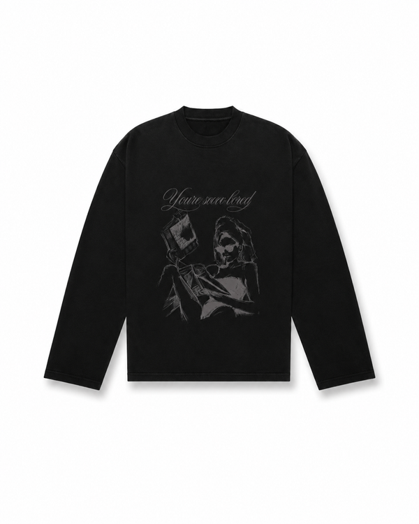 You’re sooo bored longsleeve phantom black