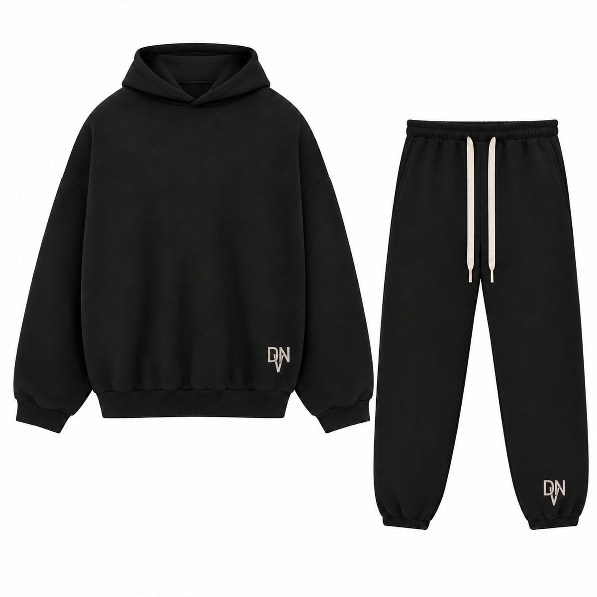 Heavy phantom black tracksuit