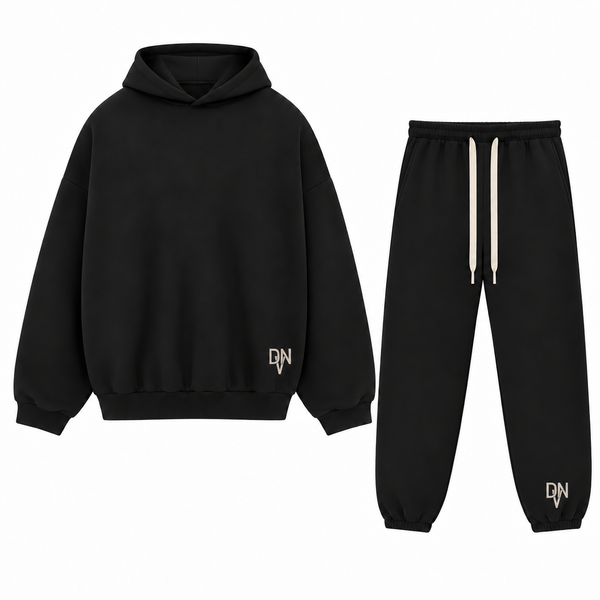 Heavy phantom black tracksuit