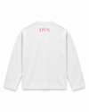 Fuck u & u & u & uuu longsleeve pearl white