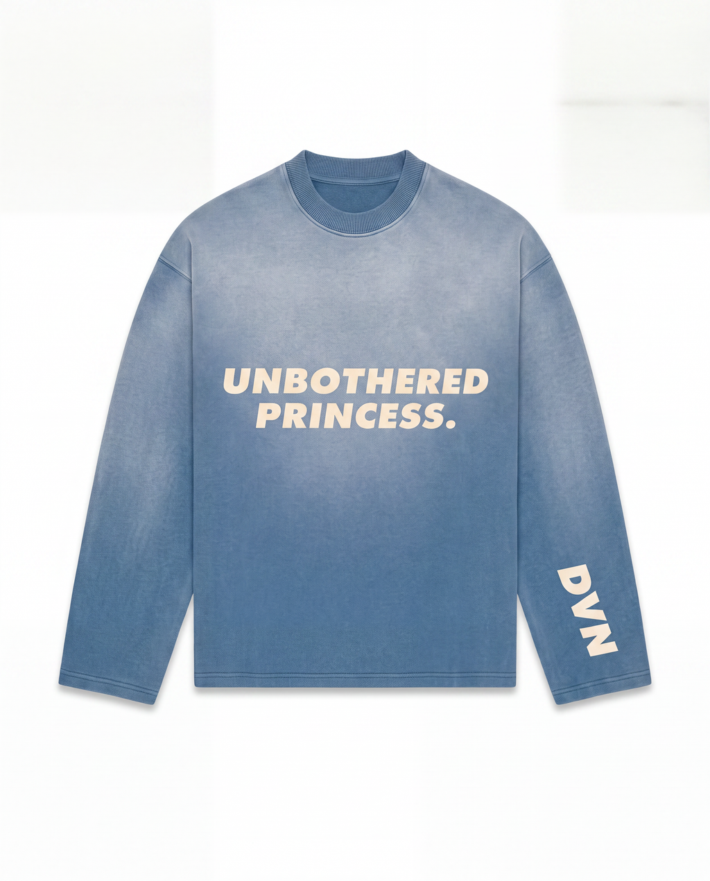 Unbothered ... sunfaded blue longsleeve