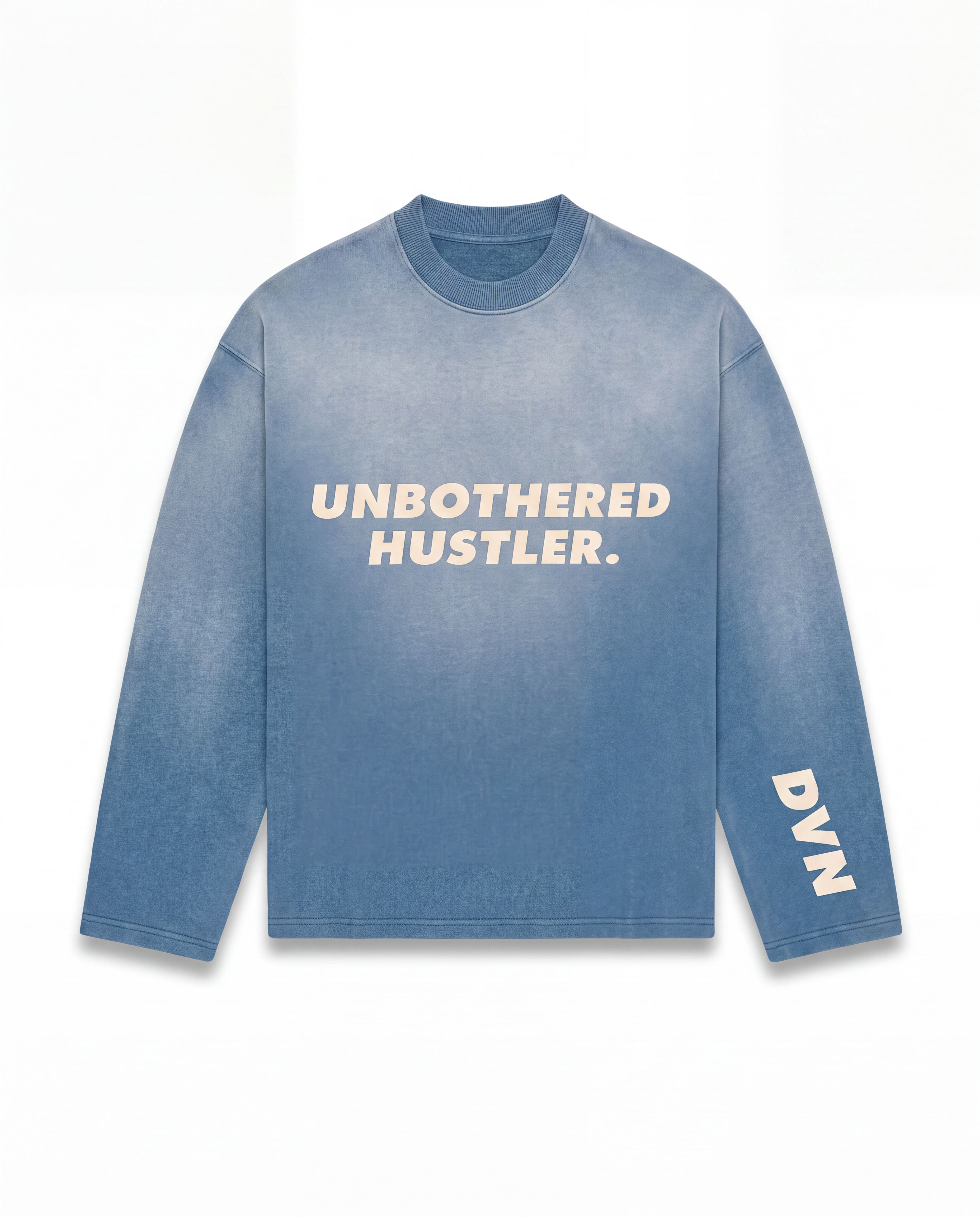 Unbothered ... sunfaded blue longsleeve