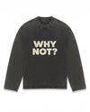 LIFE IS SHORT Vintage black longsleeve