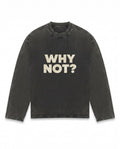 LIFE IS SHORT Vintage black longsleeve